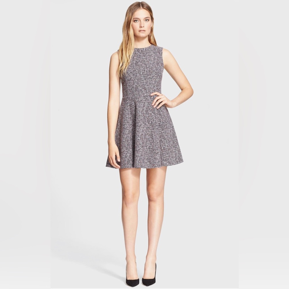 Theory Tillora Tweed Sleeveless Dress, Size 4